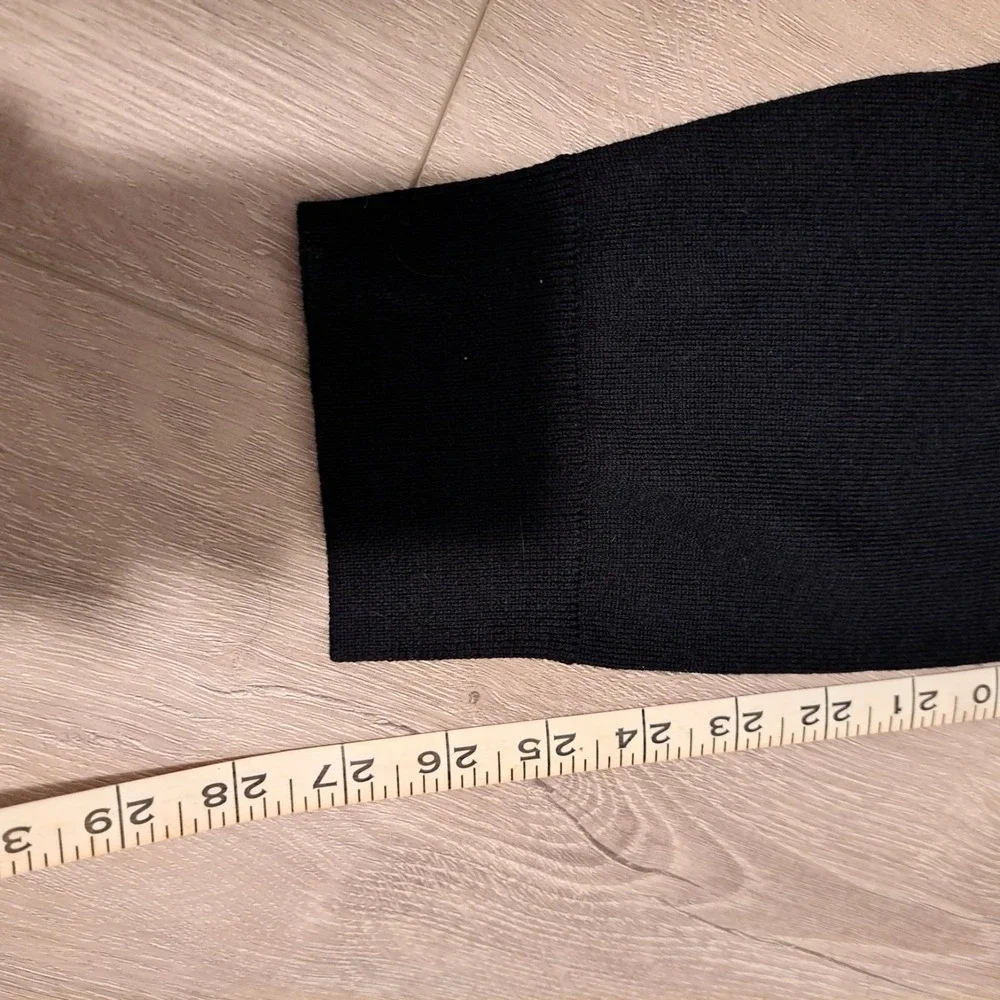 Banana Republic‎ Black 100% Merino Wool Crewneck Lightweight Sweater Size XXL